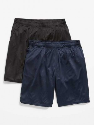 Old Navy 2-Pack Go-Dry Cool Mesh Basketball Shorts Unterteile Herren Schwarz | 7523PSQTO