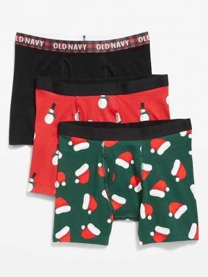 Old Navy 3-Pack Boxer-Brief Underwear Unterwäsche Herren Schwarz | 6843LNRYC