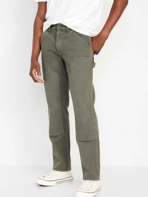 Old Navy 90's Gerade Built-In Flex Workwear Carpenter Jeans Jeans Herren Olivgrün | 2196MPSWJ