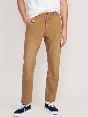 Old Navy 90's Gerade Built-In Flex Workwear Carpenter Jeans Jeans Herren Peanut | 6408TLIOX