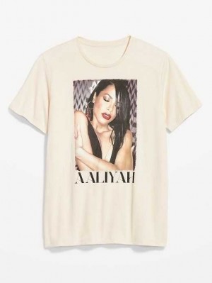Old Navy Aaliyah Gender-Neutrale T-Shirt T-shirts Herren Cozy Cashmere | 8065ABNDY