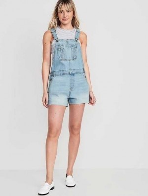 Old Navy Baggy Cut-Off Jean Shortalls Jeans Damen Danna | 0867XCJVD
