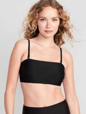 Old Navy Bandeau Swim Top Badeanzüge Damen Schwarz | 9246BERTZ