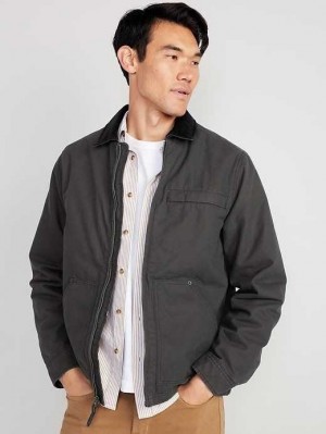 Old Navy Canvas Cozy-Gefütterte Barn Coat Mäntel Herren Panther | 2097HKAXS