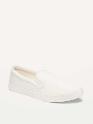 Old Navy Canvas Slip-On Sneakers Sneakers Damen Weiß | 0815EZPBL