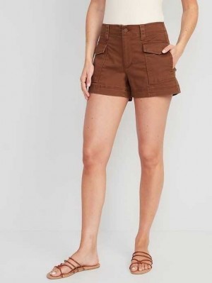 Old Navy Cargo Shorts Kurze Hose Damen Cocoa | 9830UFWJG