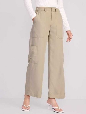Old Navy Cargo Weite-Leg Pants Hose Damen Grau | 2307GRJHL