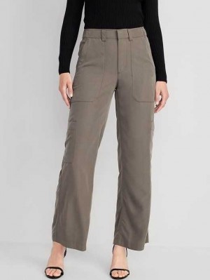 Old Navy Cargo Weite-Leg Pants Hose Damen Grau | 0946AVZDY
