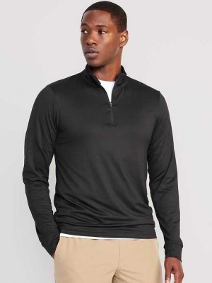 Old Navy Cloud 94 Soft 1/4-Zip Pullover Sportbekleidung Herren Schwarz | 5280MHOCN