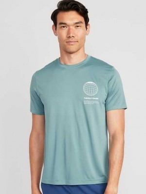 Old Navy Cloud 94 Soft Go-Dry Cool Graphic T-Shirt Sportbekleidung Herren Training Chest Graphic | 5816CBHFI