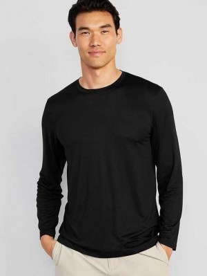 Old Navy Cloud 94 Soft Long-Sleeve T-Shirt Sportbekleidung Herren Schwarz | 7509ZTRCA