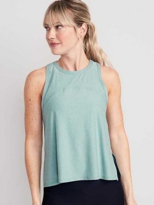 Old Navy Cloud 94 Soft Slub-Knit Tank Top Lauftop Damen Ionian Sea | 0725CPWYT