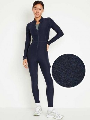 Old Navy Cloud+ Long-Sleeve Zip Bodysuit Sportbekleidung Damen Navy | 2453CKVPI