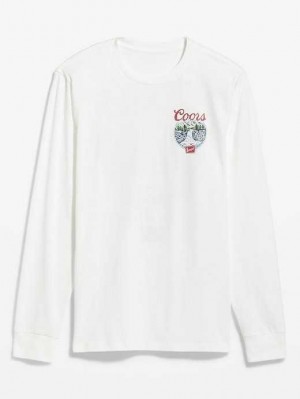 Old Navy Coors Beer Gender-Neutrale Long-Sleeve T-Shirt T-shirts Herren Coors | 5279JHQSP