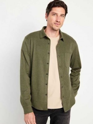 Old Navy Cozy-Knit Pocket Shirt Hemd Herren Dunkelgrün | 5307HRMLA