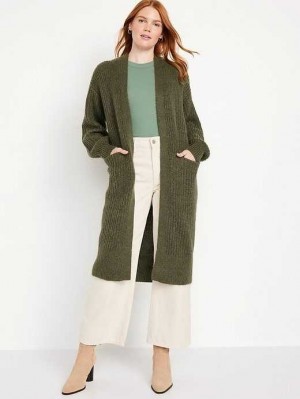 Old Navy Cozy Long-Line Cardigan Pullover Strickjacke Damen Grau | 9328UVYDW