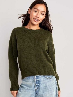Old Navy Cozy Pullover Pullover Strickjacke Damen Conifer | 9043FMQYN