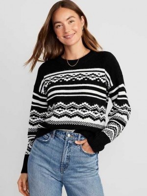 Old Navy Cozy Pullover Pullover Strickjacke Damen Schwarz | 9481FRVYN