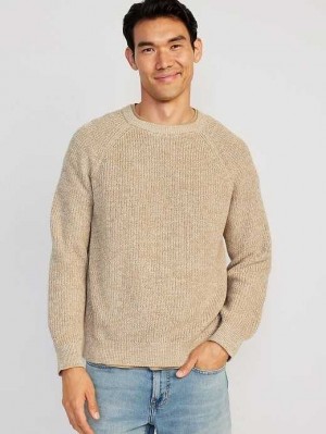 Old Navy Crew-Neck Raglan Pullover Pullover Herren Beige | 7154WASMZ