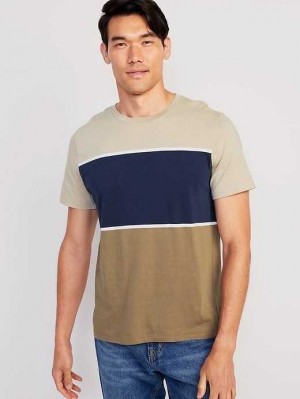 Old Navy Crew-Neck T-Shirt T-shirts Herren Beige | 0659QCRZO