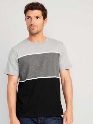 Old Navy Crew-Neck T-Shirt T-shirts Herren Schwarz Grau | 1674RLQXP