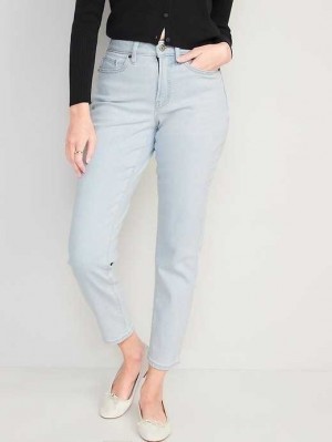 Old Navy Curvy High-Waisted OG Gerade Ankle Jeans Jeans Damen Ferngully | 4605RZYAF