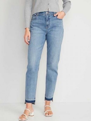 Old Navy Cut-Off Boyfriend Gerade Jeans Jeans Damen Kacee | 5804NCTPY