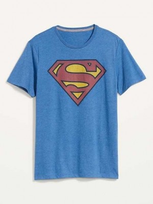 Old Navy DC Comics Superhero Gender-Neutrale T-Shirt Oberteile Herren Superman Shield | 1890GMSKD