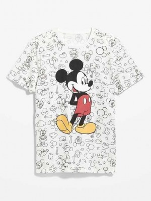 Old Navy Disney Mickey Mouse Gender-Neutrale T-Shirt T-shirts Herren Calla Lilies | 7962SFLMK