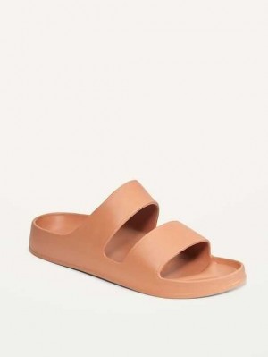 Old Navy Double-Riemen Badelatschen Sandals Sandalen Damen Dulce De Leche | 3806CYPKF