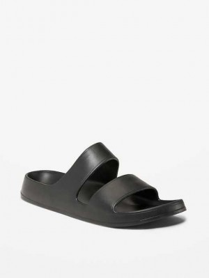Old Navy Double-Riemen Badelatschen Sandals Sandalen Herren Schwarz | 5120IAKVT