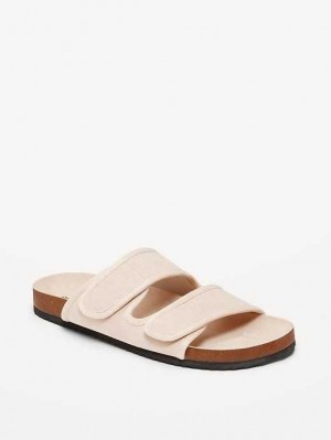 Old Navy Double-Riemen Faux-Wildleder Sandals Sandalen Herren Cozy Cashmere | 4169YWEGB