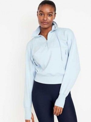 Old Navy Dynamic Fleece 1/2-Zip Sweatshirt Lauftop Damen Microchip | 4952JNKHR