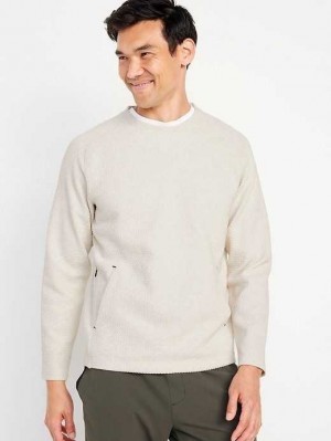 Old Navy Dynamic Fleece Crew-Neck Sweatshirt Sportbekleidung Herren Beige | 3405YHUNT
