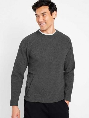 Old Navy Dynamic Fleece Crew-Neck Sweatshirt Sportbekleidung Herren Grau | 4325CGFBL