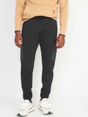 Old Navy Dynamic Fleece Hidden-Pocket Cargo Jogger Sweatpants Sportbekleidung Herren Schwarz | 3254EXDVY