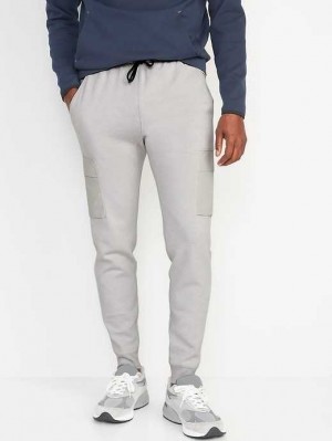 Old Navy Dynamic Fleece Hidden-Pocket Cargo Jogger Sweatpants Sportbekleidung Herren Hellgrau | 7182GQSYE