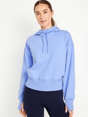 Old Navy Dynamic Fleece Hoodie Lauftop Damen Blau | 4628MKPOH
