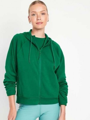 Old Navy Dynamic Fleece Zip Hoodie Lauftop Damen Serpentine | 3961JZHXN