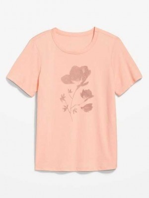Old Navy EveryWear Graphic T-Shirt Oberteile Damen Blumen | 2675RJHAL