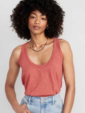 Old Navy EveryWear Slub-Knit Tank Top Oberteile Damen Dunkelrot | 4150DWBOX