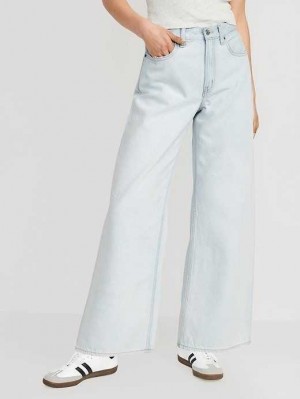 Old Navy Extra High-Waisted Baggy Weite-Leg Non-Stretch Jeans Jeans Damen Wynne | 1423WTKNC