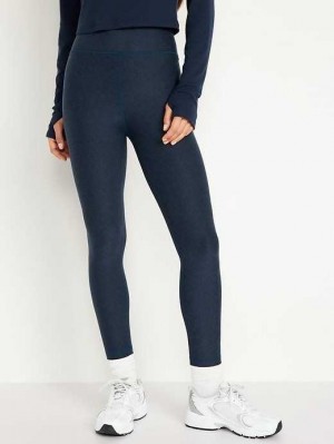 Old Navy Extra High-Waisted Cloud+ 7/8 Leggings Sportbekleidung Damen Navy | 6130OPITQ