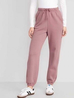 Old Navy Extra High-Waisted Jogger Sweatpants Jogginghose Damen Woodrose | 4891UPZDB