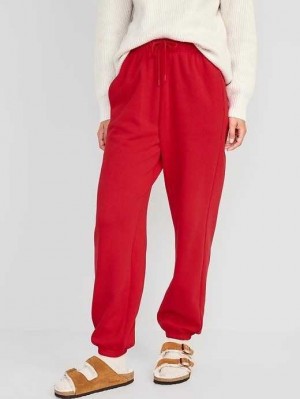Old Navy Extra High-Waisted Jogger Sweatpants Jogginghose Damen Rot | 8251GSLKP