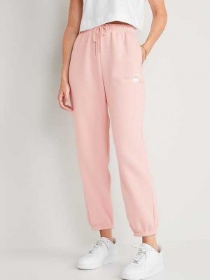 Old Navy Extra High-Waisted Logo-Graphic Sweatpants Jogginghose Damen Rosa | 2906LTENP
