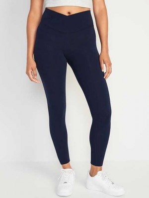 Old Navy Extra High-Waisted PowerChill 7/8 Leggings Sportbekleidung Damen Navy | 9247JGPED