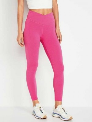 Old Navy Extra High-Waisted PowerChill 7/8 Leggings Sportbekleidung Damen Flamingo Feather | 1372GJESX