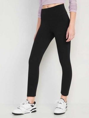 Old Navy Extra High-Waisted PowerChill Cropped Leggings Sportbekleidung Damen Schwarz | 9261TUGYE