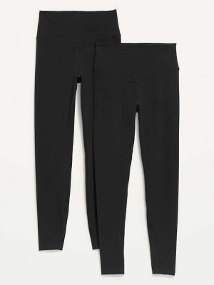 Old Navy Extra High-Waisted PowerChill Hidden-Pocket 7/8-Length Leggings 2-Pack Sportbekleidung Damen Mehrfarbig | 6549FYXNC